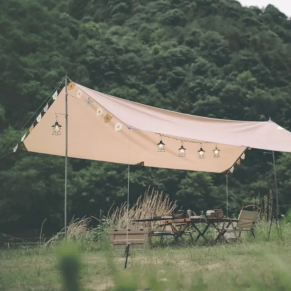 Camping Tent Atmosphere Flag Decoration Scene Layout Flag Outdoor Camp Travel Flag Felt Pennant Hanging Cloth Camping Equipment