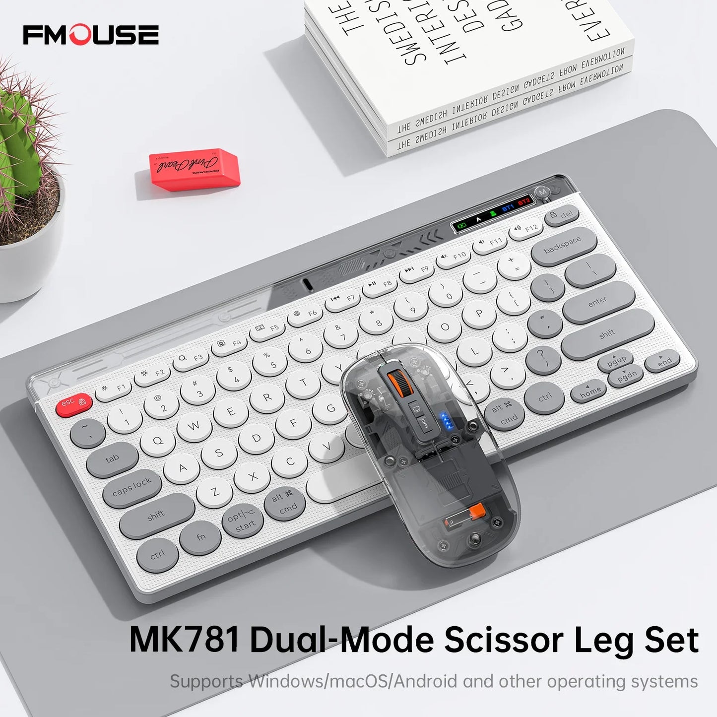 Bluetooth Wireless Keyboard Mouse Set Laptop Silent Button Charging Portable Mini Wireless Keyboard Office Typing