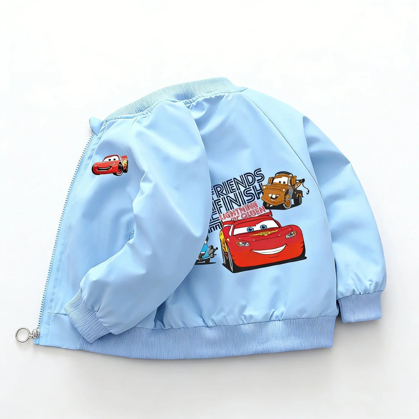 Cars Lightning McQueen Children Jacket New Spring Autumn Baby Boy Girl Cartoon Zipper Long Sleeves Windbreaker Kids Sports Coats