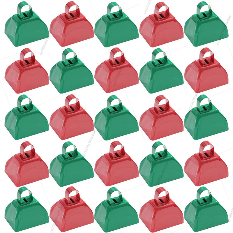 12-100 Pcs Metal Cowbells for Sporting Event 3 Inch Small Noise Makers