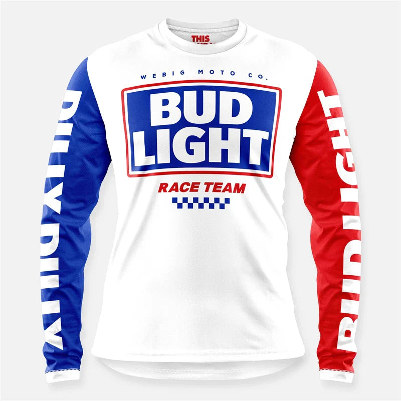 Retro Camel WEBIG Motorcycle Jersey Team Bicycle Downhill MTB Yellow Clothes Ciclismo Cycling Long Sleeve Motocross Bmx T-Shirt
