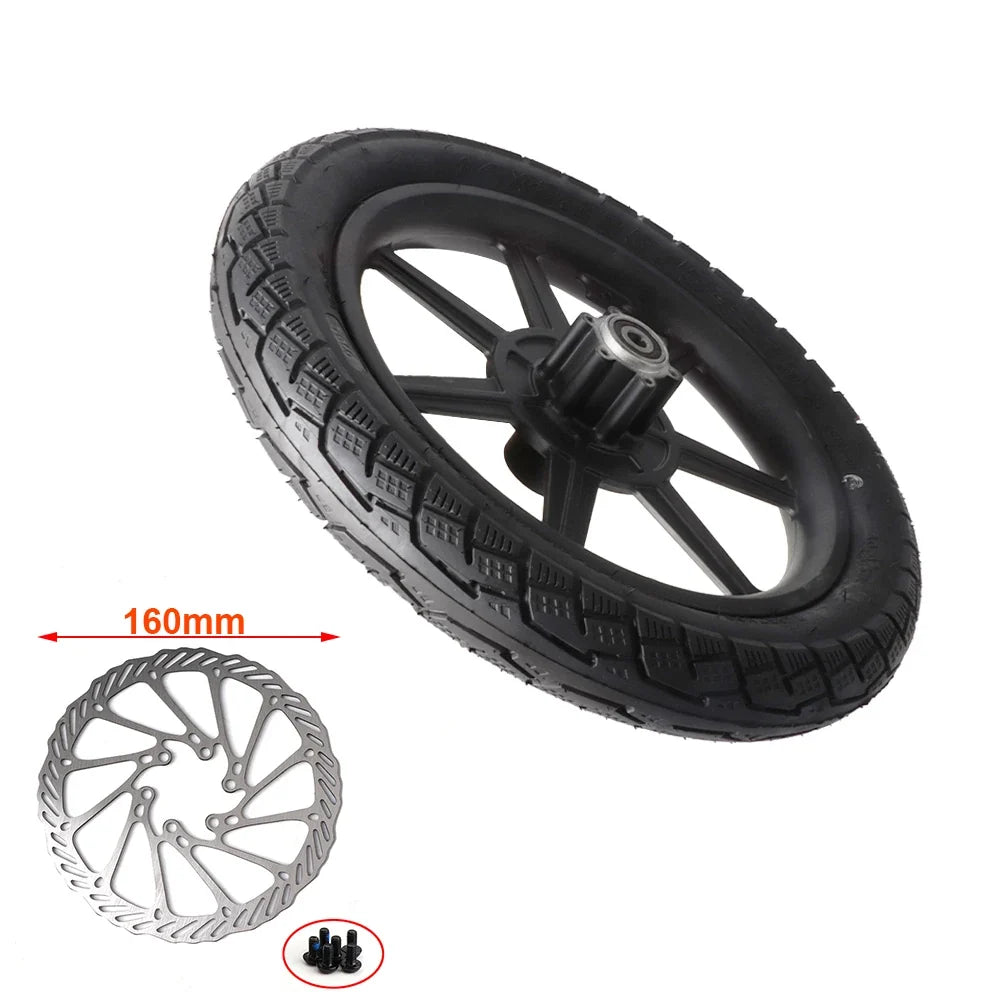 Electric Scooter Bike14 inch Front Wheel 14x2.125 Tyre 140mm/160mm Brake Disc For E-bike Folding Bicycles Motorcycle Accessories
