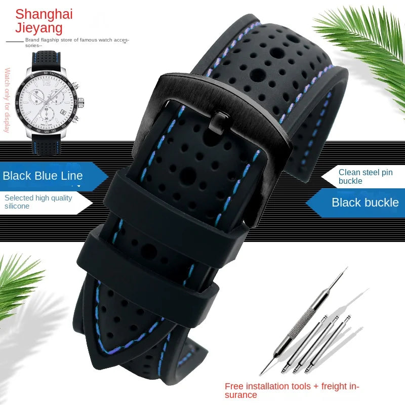 COROS Silicone Sports Watch Band Breathable Rubber Strap Waterproof 20cm