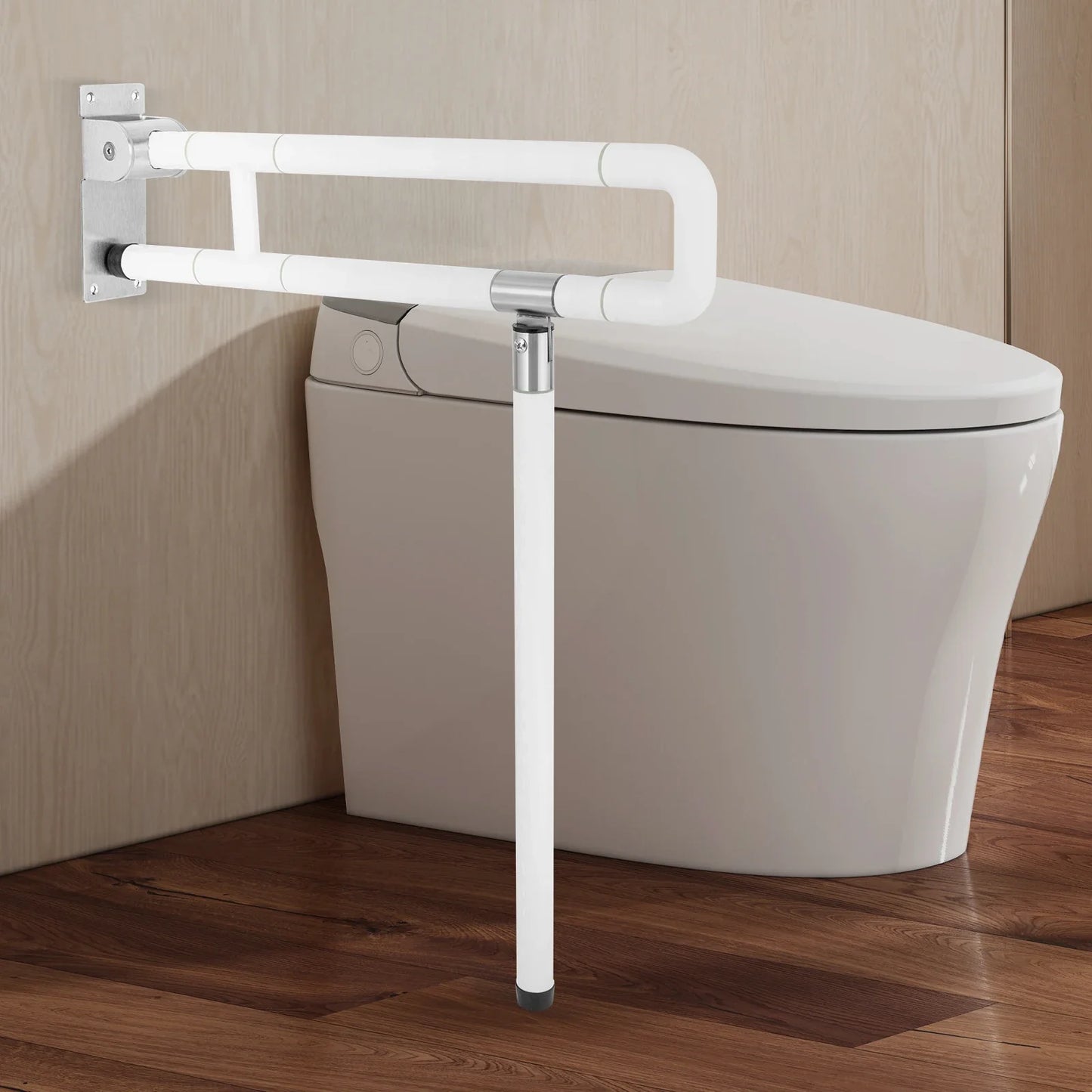 Foldable Toilet Grab Bar Non Slip Handrail For Bathroom Safety