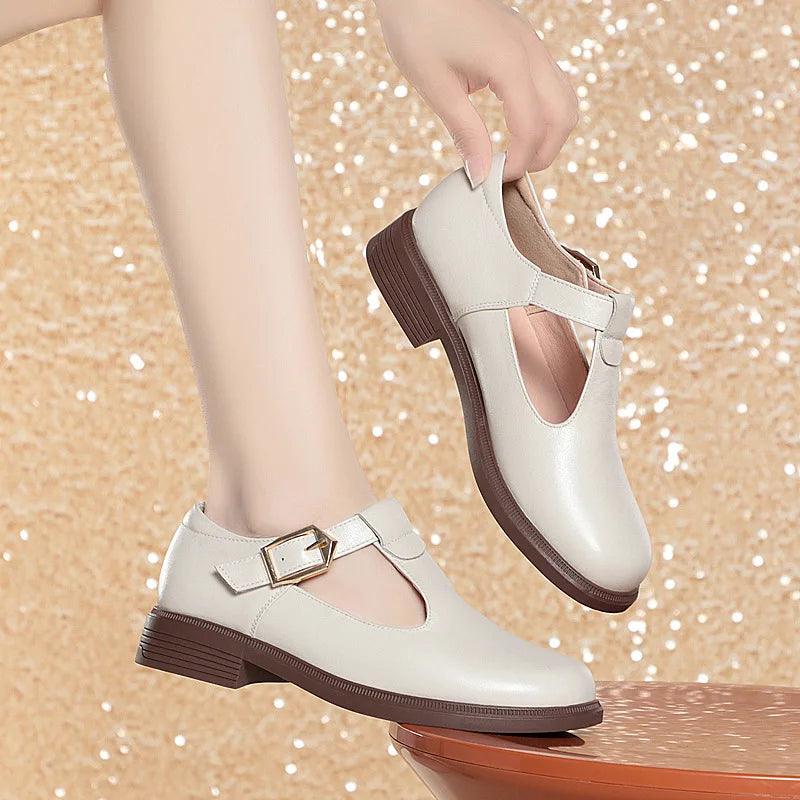 AIYUQI Women Shoes Genuine Leather 2026 Fall New Big Size 41 42 43 Ladies Casual Shoes British Style Women Shoes