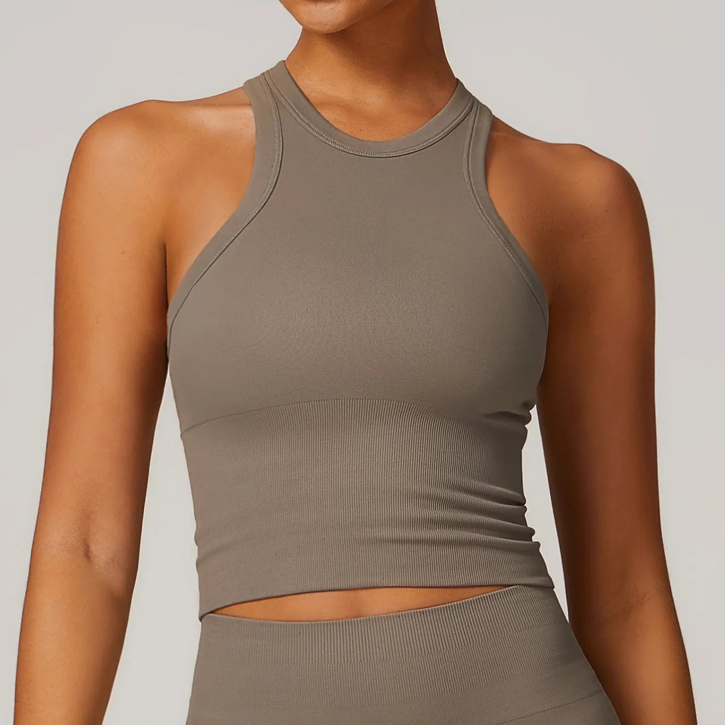 Women Tops Breathable Sports Bra Absorb Sweat Shockproof Padded Gym Clothes Running Fitness Seamless Yoga Sports Bra Underwear