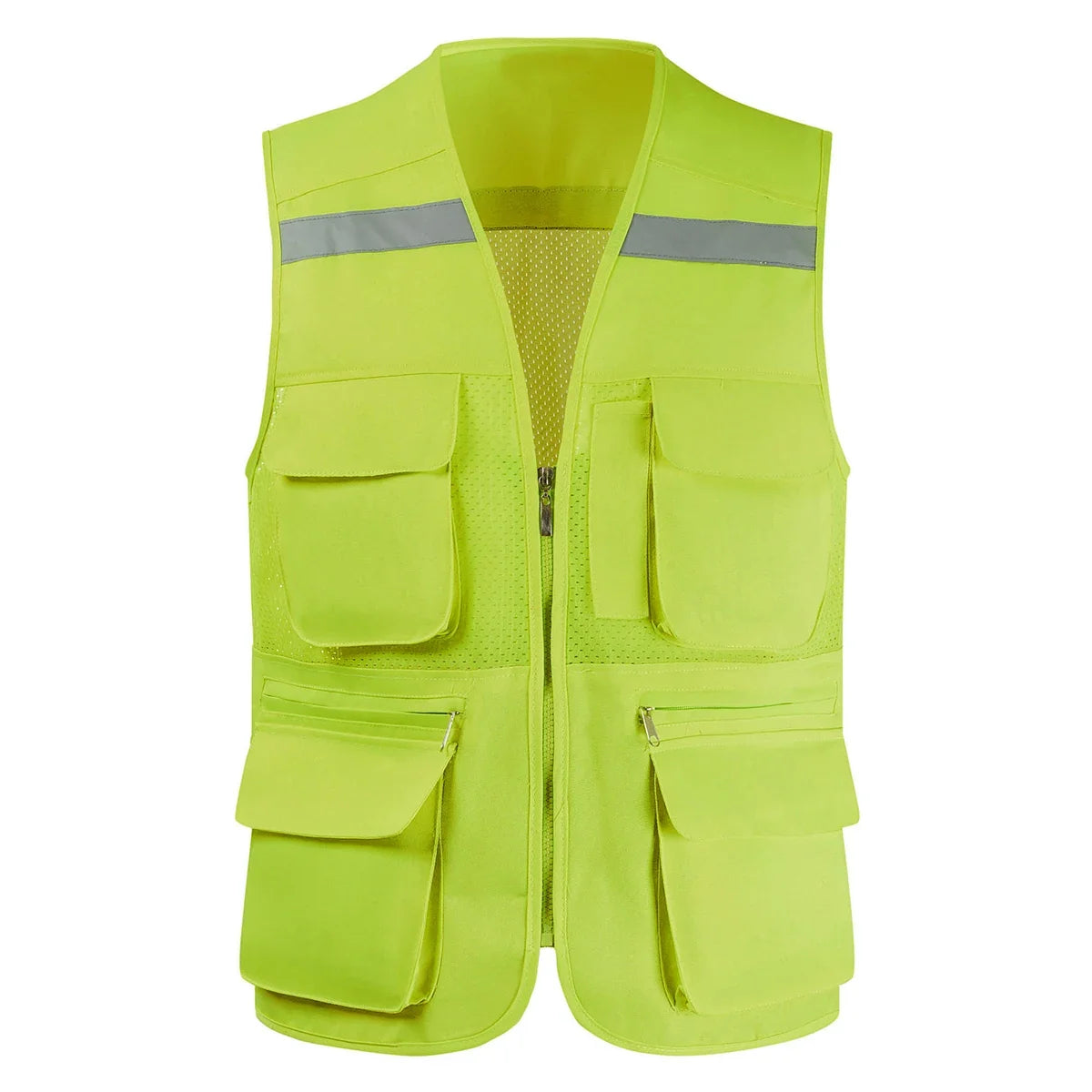 Breathable Mesh Fishing Vest with Multiple Pockets