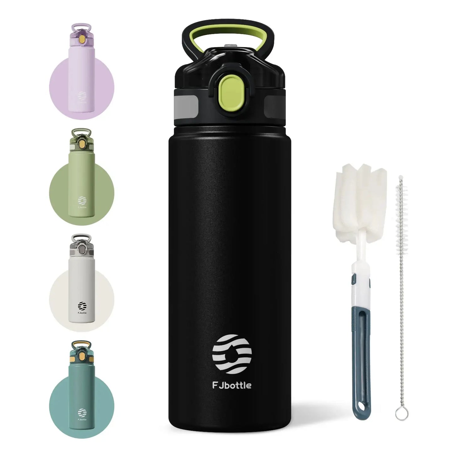 Thermos Bottle with Straw 600ml 720ml Stainless Steel
