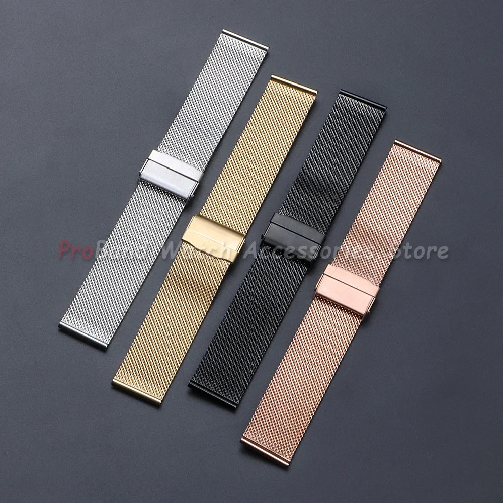 Garmin 14/18/20/22/24mm Milanese Mesh Band with Sliding Clasp