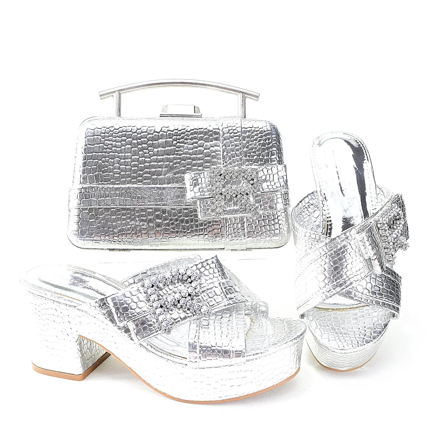 Conjunto a juego de zapatos y bolso HRT1-8