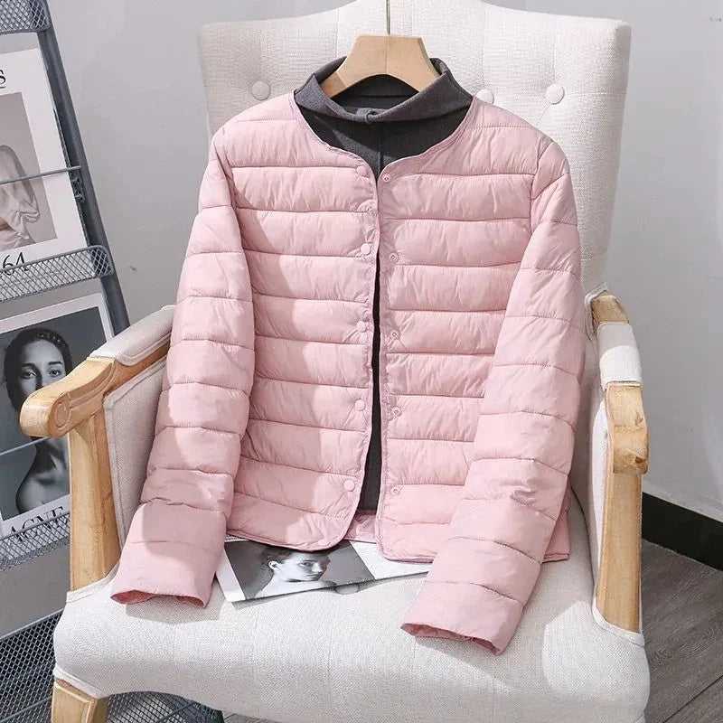 Women White Duck Down Slim Jackets 2025 New Arrivals Autumn Winter Warm Female Fashion Ultra Lightweight Packable Puffer Coats