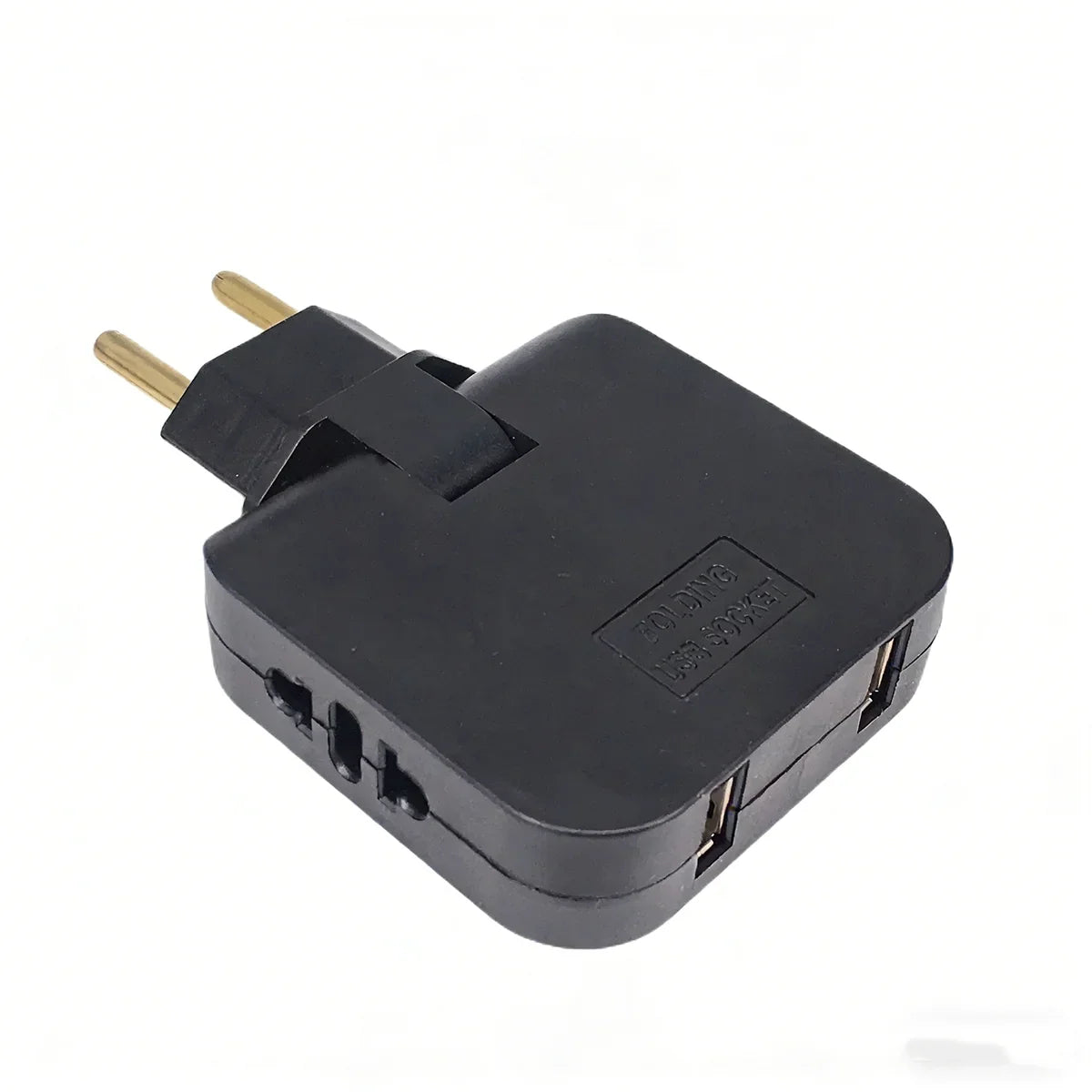 2 USB 3 in 1 EU Power Socket Plug Adapter Foldable US To EU Travel Aadapters Power Converter KR Plug Electrical Socket AC Outlet