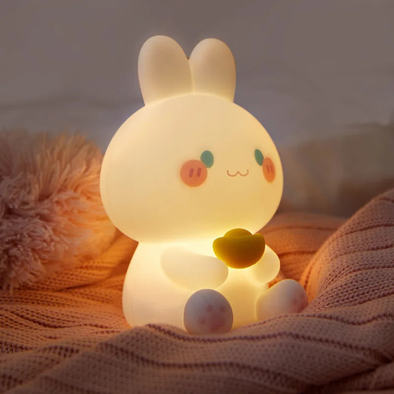 Lámpara de noche con diseño de conejito