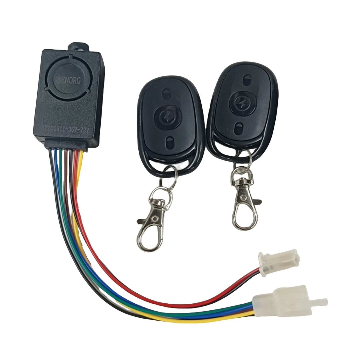 E-bike Alarm System 48V 60V 72V with Two Switches for Electric Bicycle Tricycle Brushless Controller Supplies