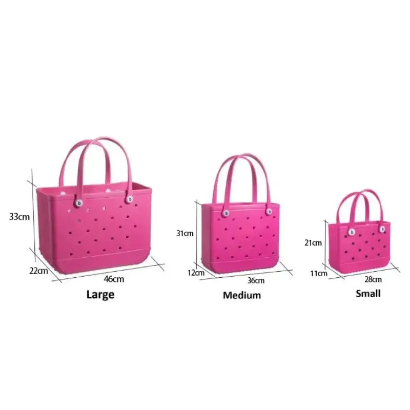 T-Shirts Sexikinis Swim EVA Beach Bag Women's Waterproof Tote Stylish Outings Lightweight