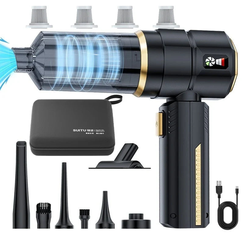 Car Vacuum Cleaner High Power Portable Handheld Wireless Brushless Motor Cleaning Machine Powerful Air Duster for Home Appliance