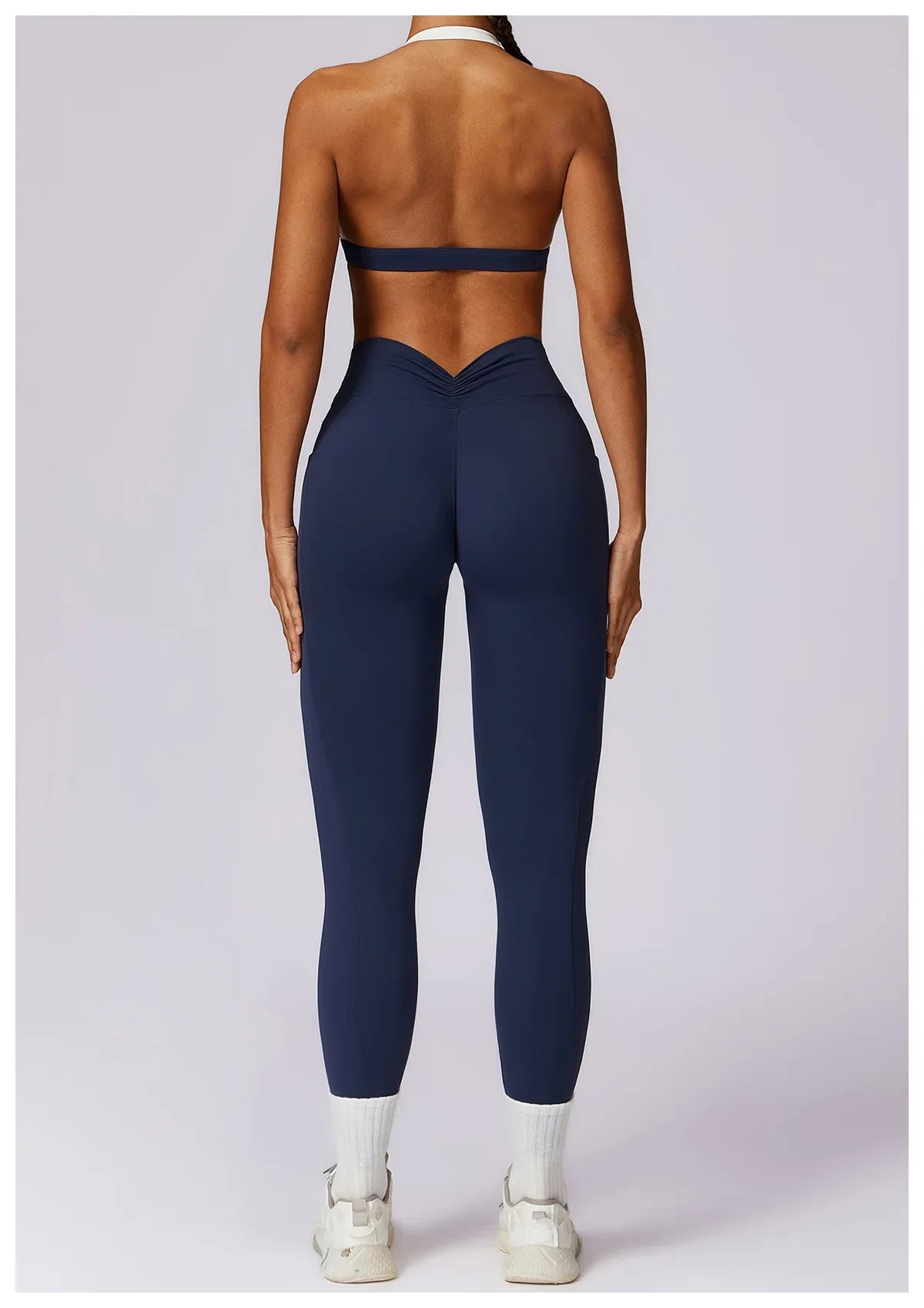 2-Piece Activewear Set – Long Sleeve Crop Top & Leggings