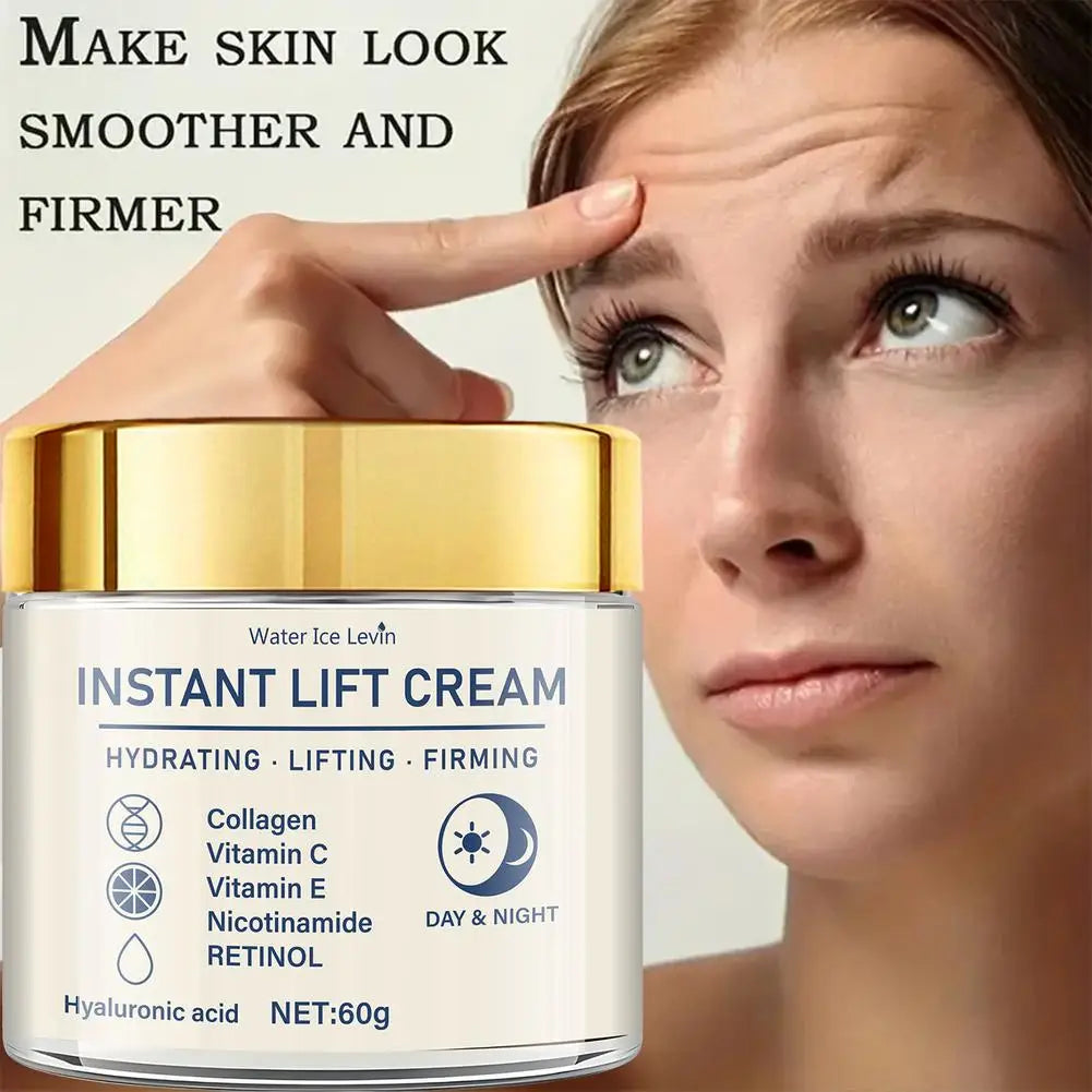 60g Firming Face Cream Collagen Moisturizer with Hyaluronic Acid, Niacinamide,Retinol, Moisturizing Firming Tightening Skincare