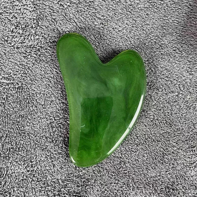 Heart Shape SPA Massage Beeswax  Scraping Massage Scraper Face Massager Acupuncture Guasha Board Massager For Face Pulling Skin
