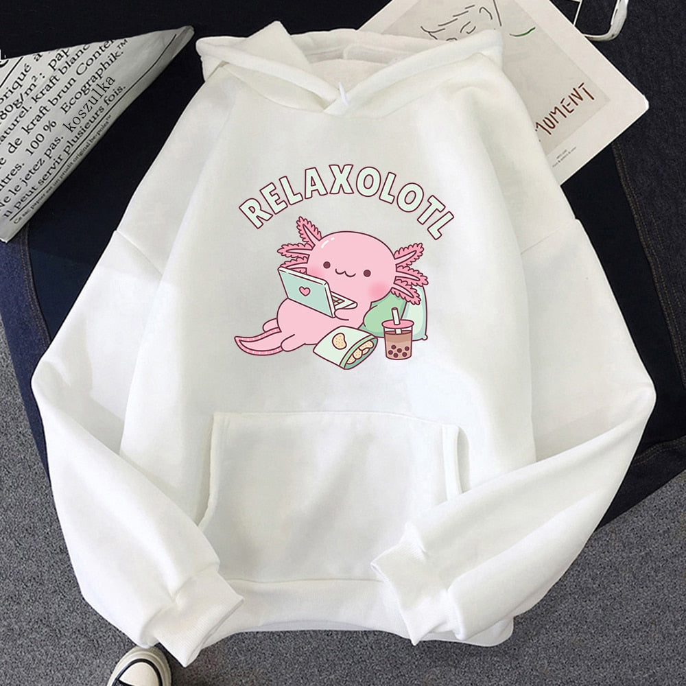 Sudadera con capucha Relaxolotl