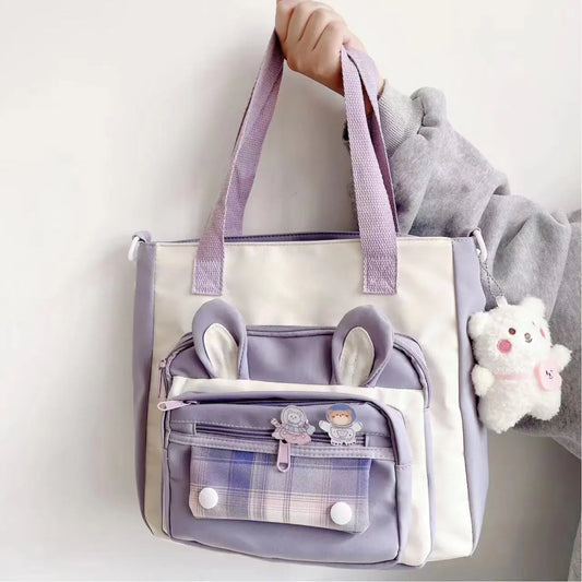 Bolso de hombro con orejas de conejo