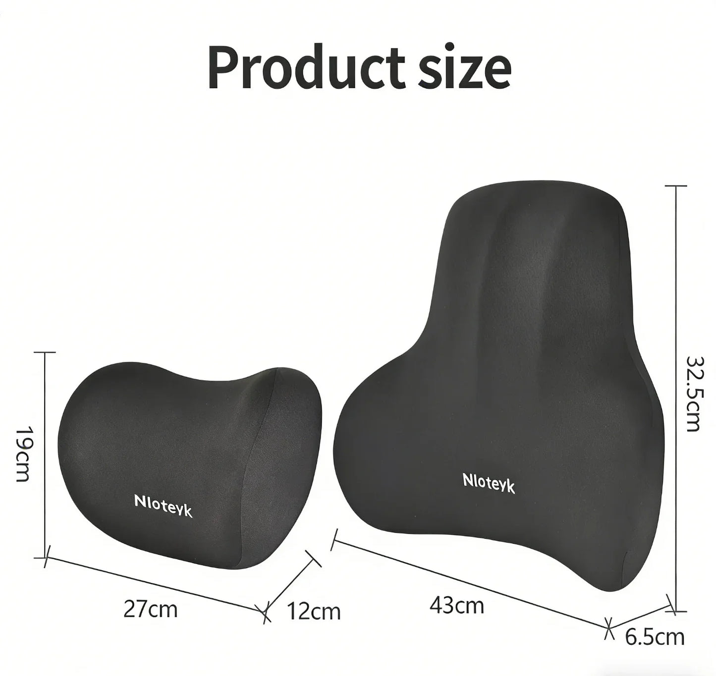 Memory Foam Car Neck Cushion Car Lumbar Support For Car Supplies Universal Neck Pillow Waist Cushion Car Seat Car Accessories
