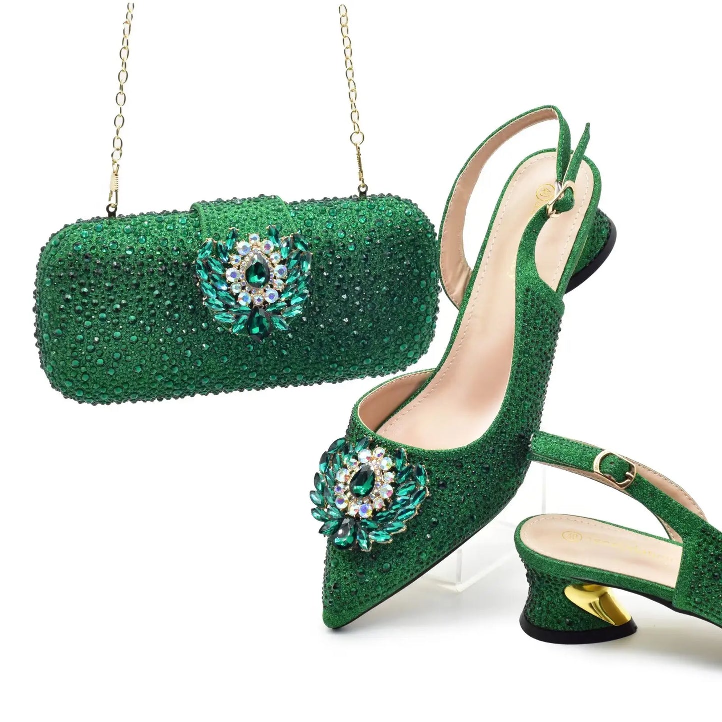 Juego de zapatos y bolso a juego para mujer HAS1-1