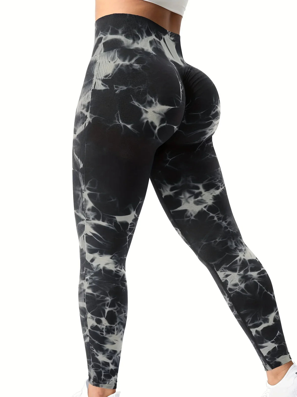 Seamless High Waisted Tie Dye Leggings for Yoga