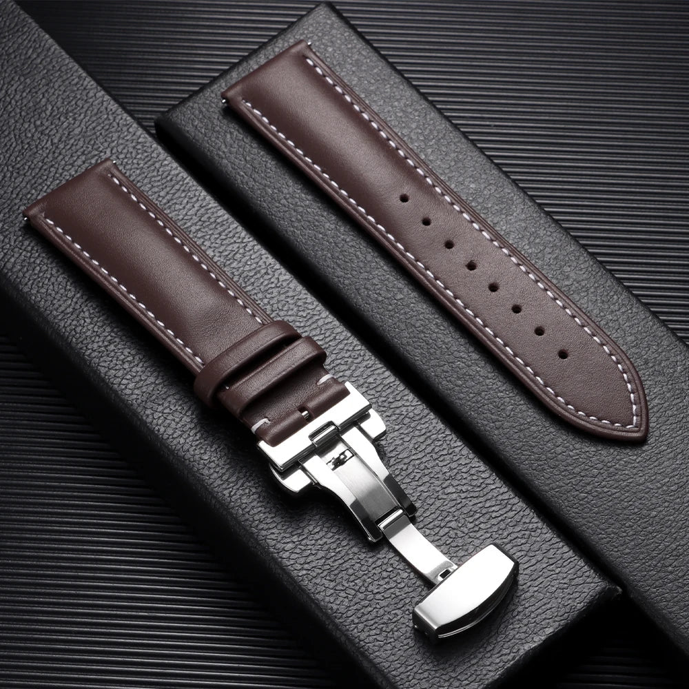 Polar Vantage, Grit X & Ignite Leather Band with Butterfly Clasp