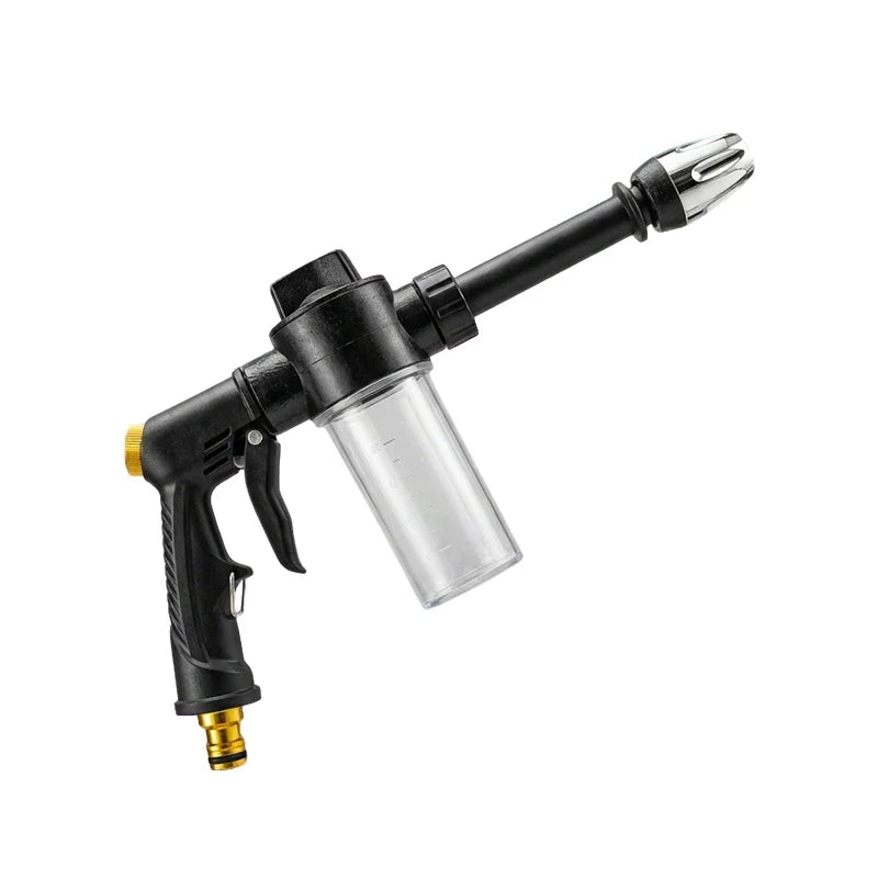 High Pressure Car Wash Foam Gun with Adjustable Nozzle, Detachable Soap Bottle, Household Water Hose Sprayer Nozzle for Car Clea