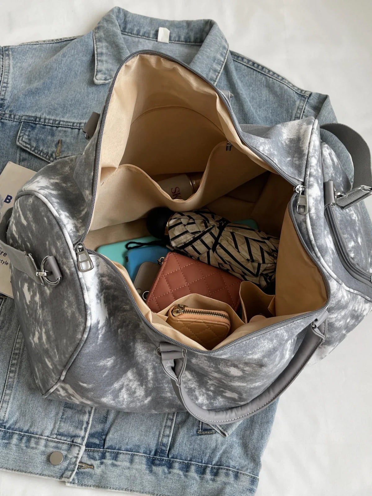Travel Bag with Shoe Storage & Crossbody Versatility
