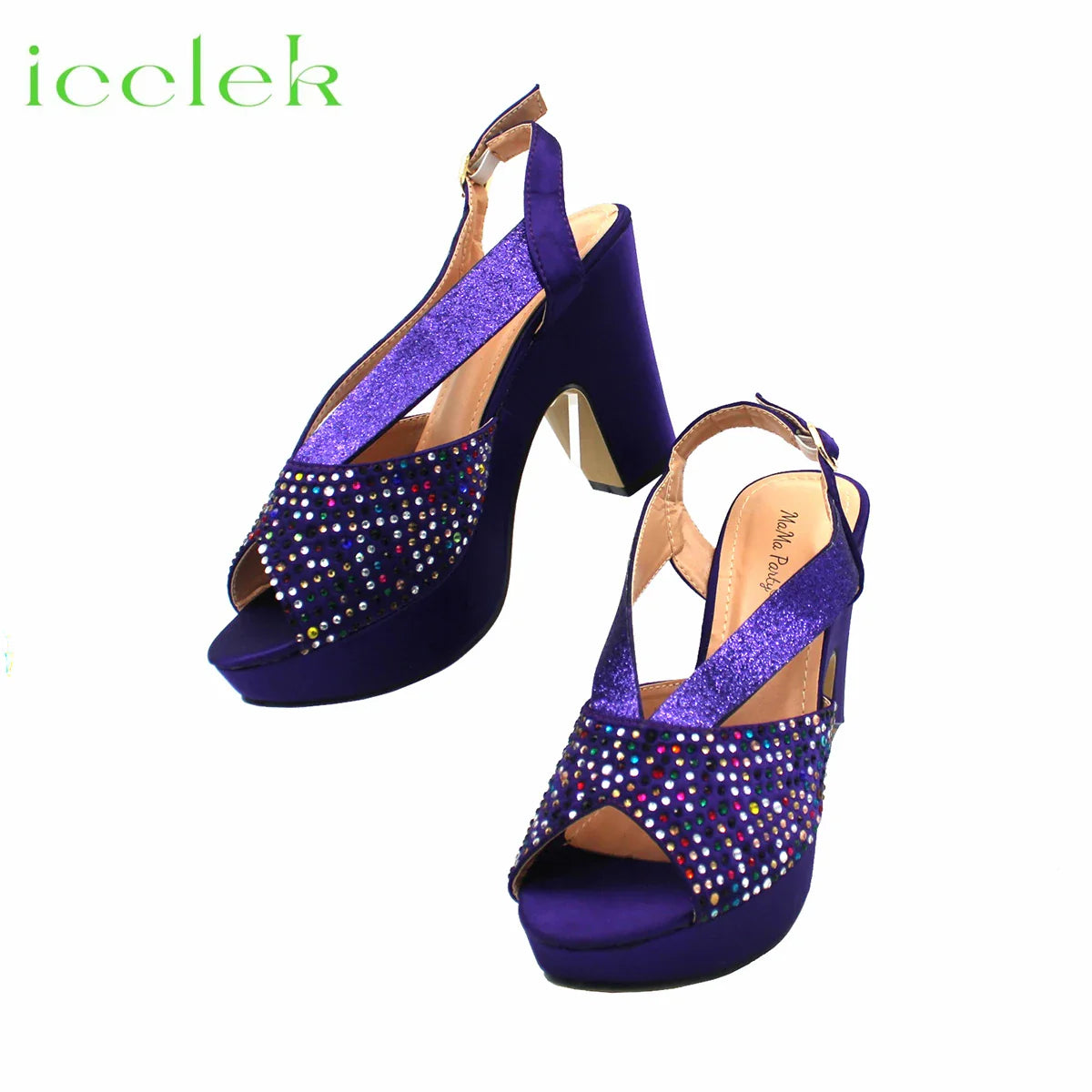 Nuevo conjunto de zapatos y bolso para mujer africana con diseño novedoso