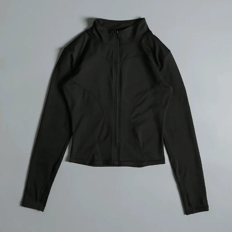 Women Long Sleeve Yoga Jacket for Peak Performance