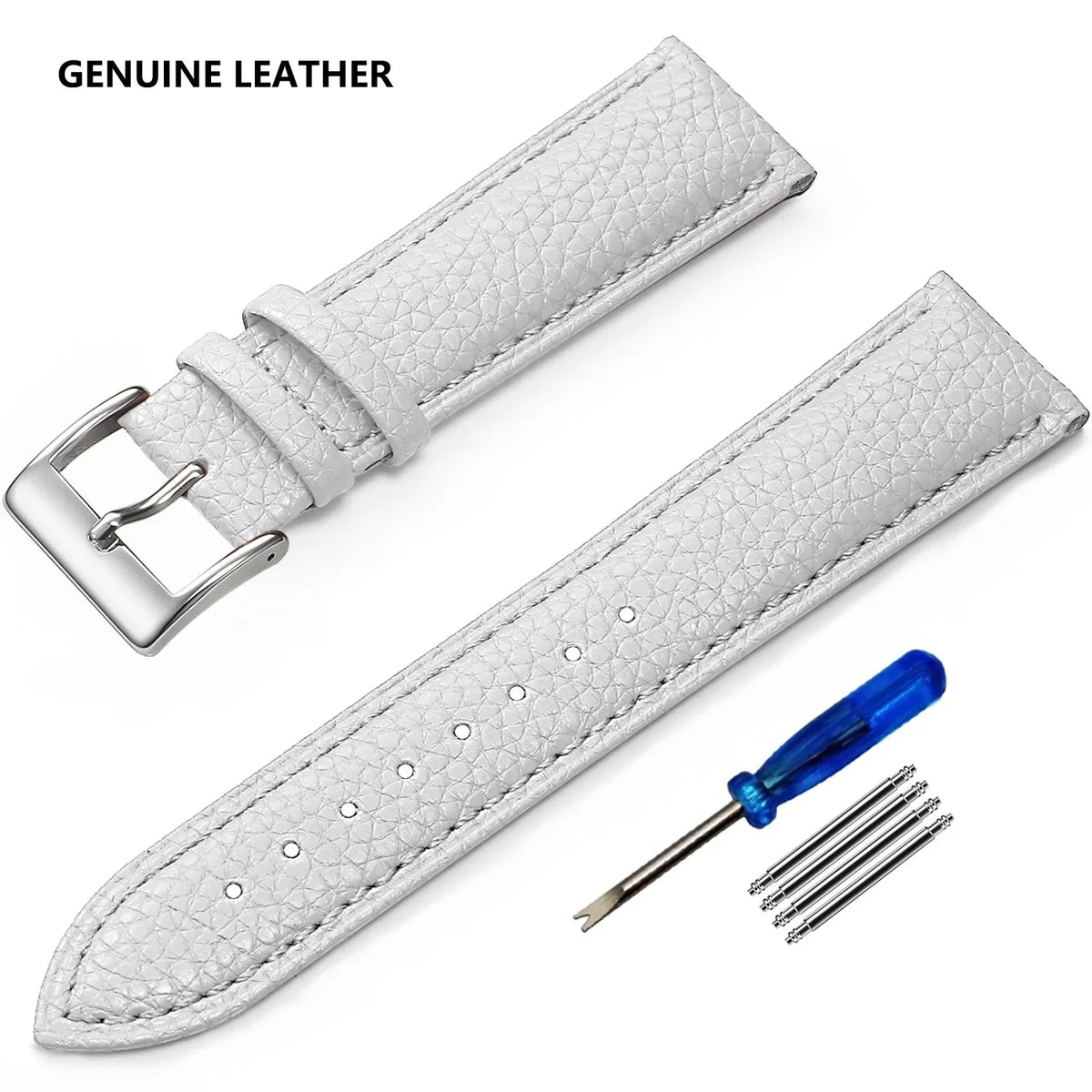 OnePlus Watch Grained Leather Band, Spring Bars & Tool