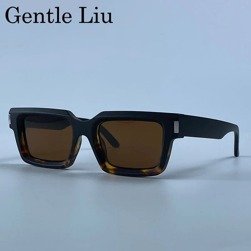 Photochromic Steampunk Square Sunglasses Men 2026 Luxury Designer Vintage Punk Sun Glasses Hip Hop Streetwear Driving Eyewear