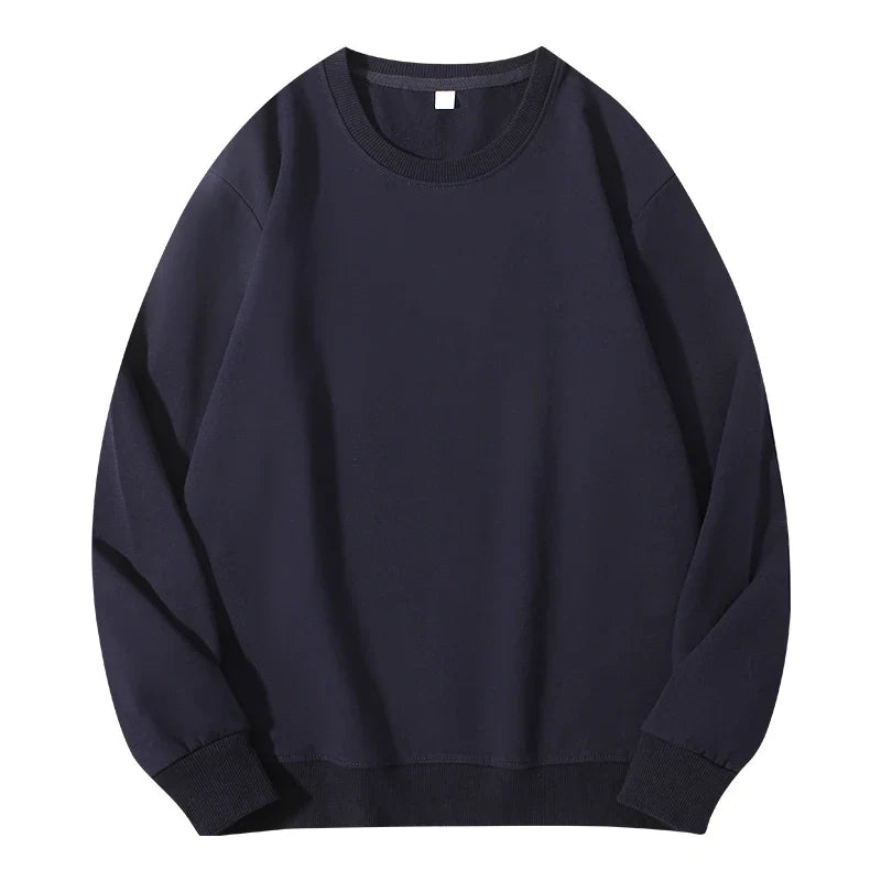 Autumn O-Neck Cotton Women's Sweatshirt Hoodies Basic Loose Casual Women Pullover Solid Sweatshirt Ladies Tops Factory Wholesale