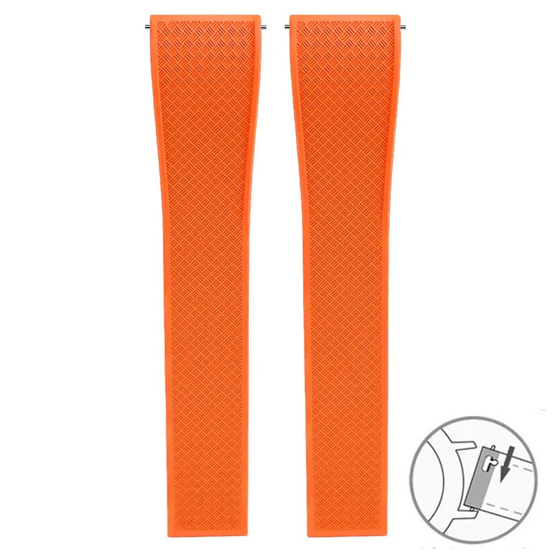 Polar Vantage, Grit X & Ignite FKM Rubber Band with Folding Clasp