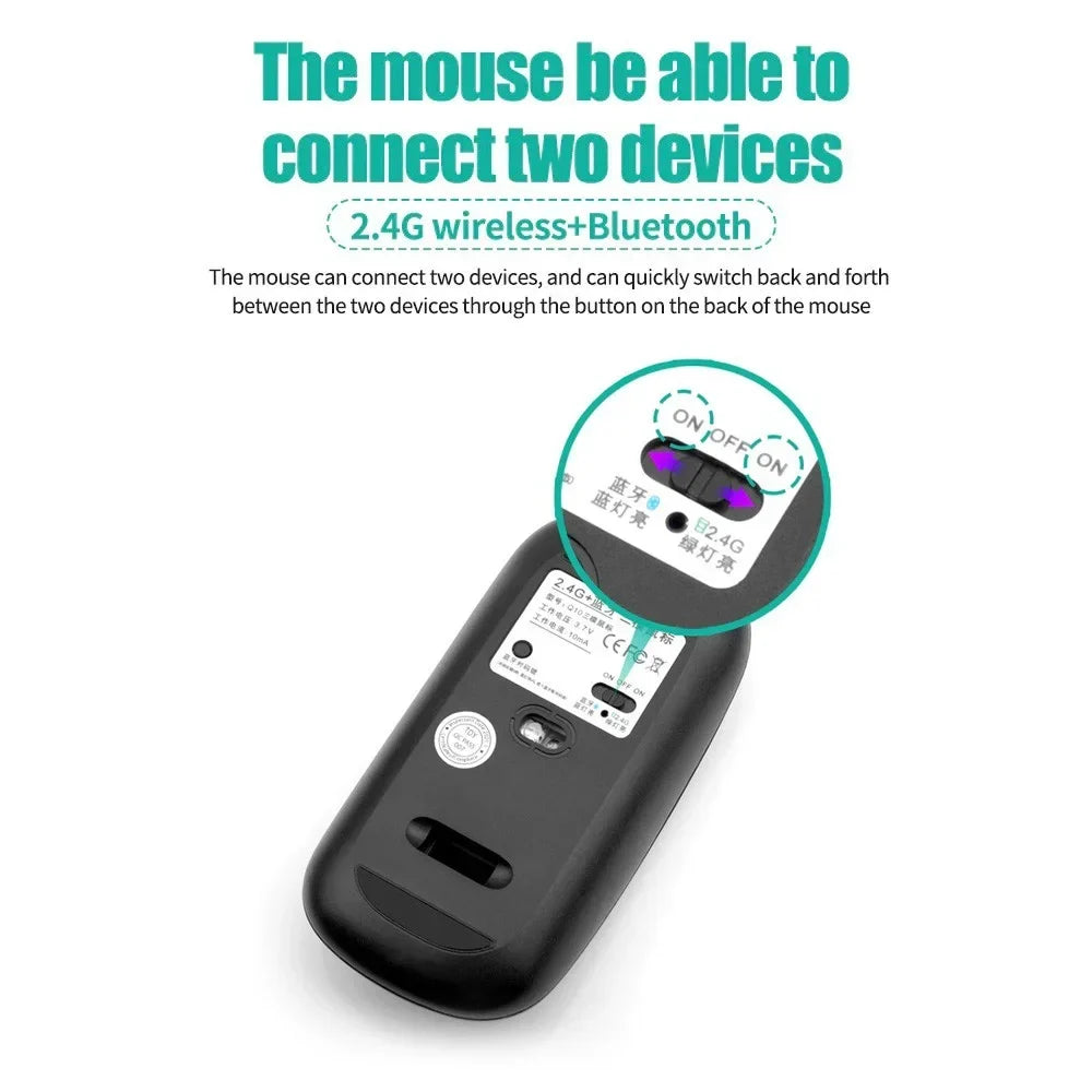 2.4G Wireless Keyboard Mouse Set Bluetooth 5.0 Keyboard Mouse Combo 2 modes Mini Keyboard Mouse For Laptop PC Accessories