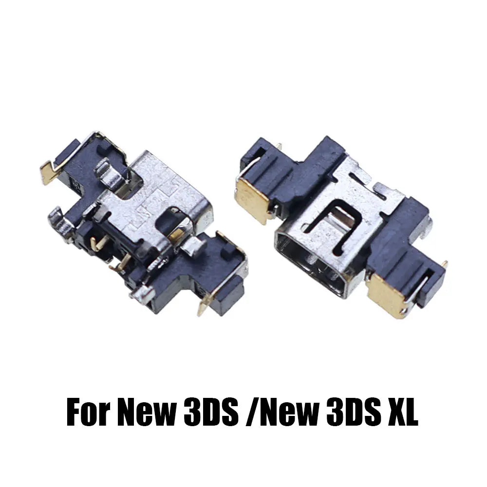 2pcs For NDS NDSL NDSi XL Power Socket Charging Port For GBA GBASP Link Connector For Switch / Lite / Oled / Pro NS Console
