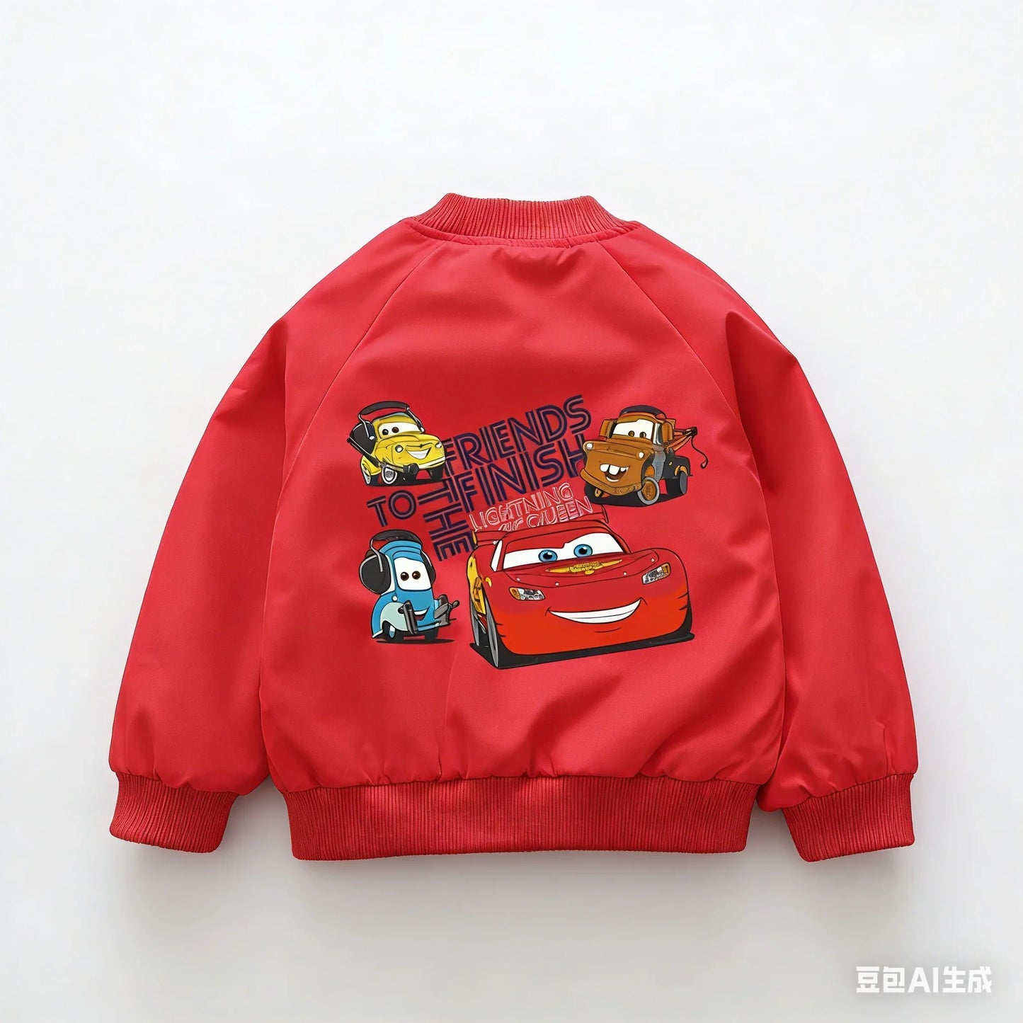 Cars Lightning McQueen Children Jacket New Spring Autumn Baby Boy Girl Cartoon Zipper Long Sleeves Windbreaker Kids Sports Coats