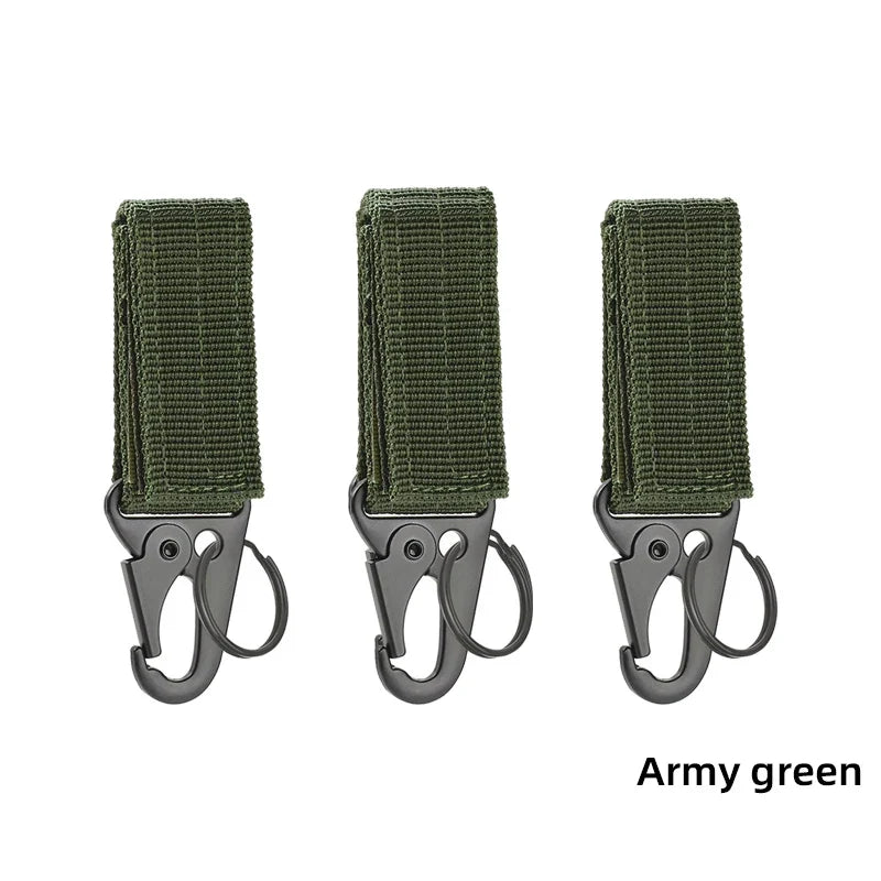 Carabiner High Strength Nylon Key Hook Military Webbing Buckle Hanging System Belt Buckle Hanging Camping Metal Accessories
