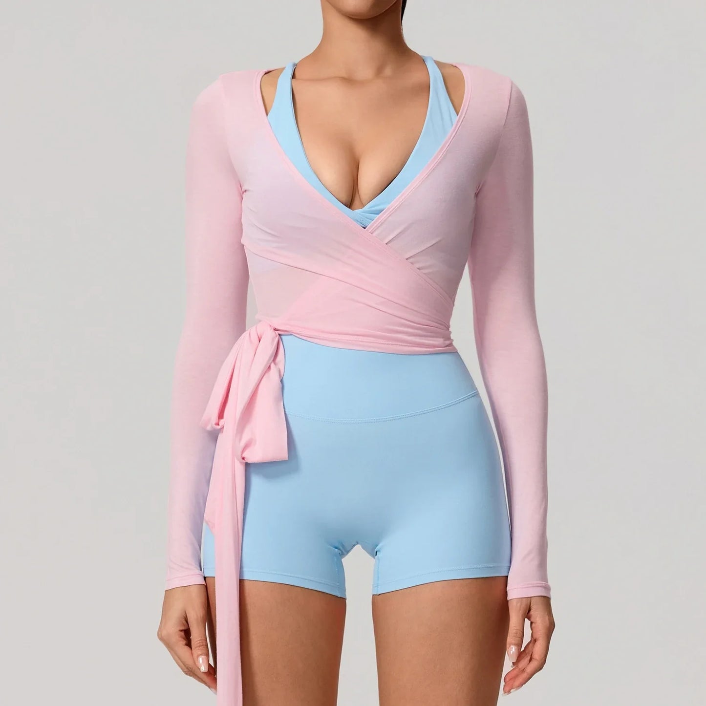 Hearuisavy Top deportivo de yoga de secado rápido para mujer