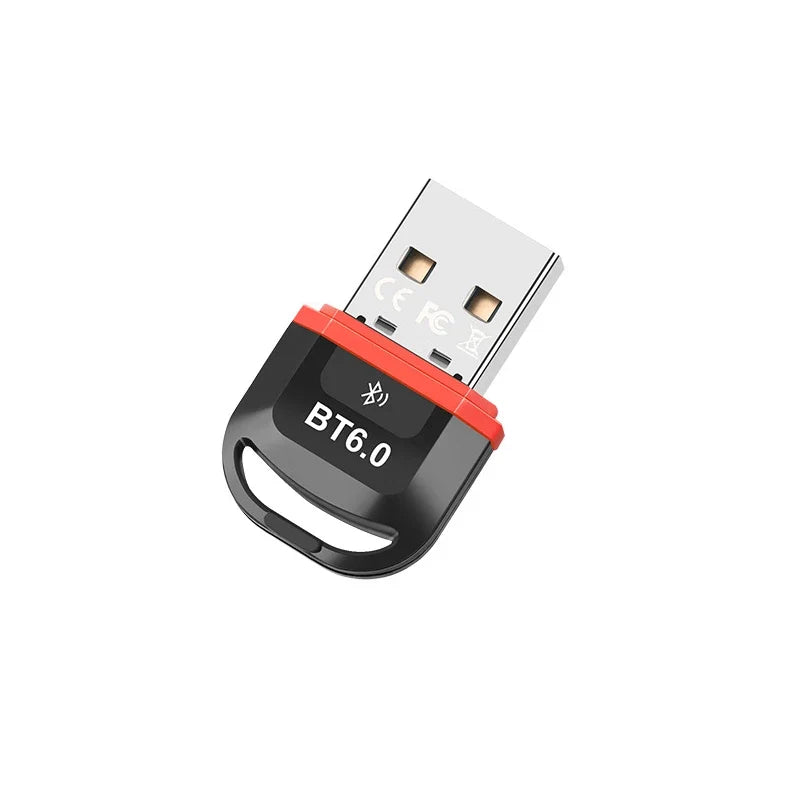 USB Bluetooth 6.0 Adapter Transmitter Receiver Bluetooth 6.0 Dongle Wireless USB Adapter For Mouse Keyboard Speaker Music