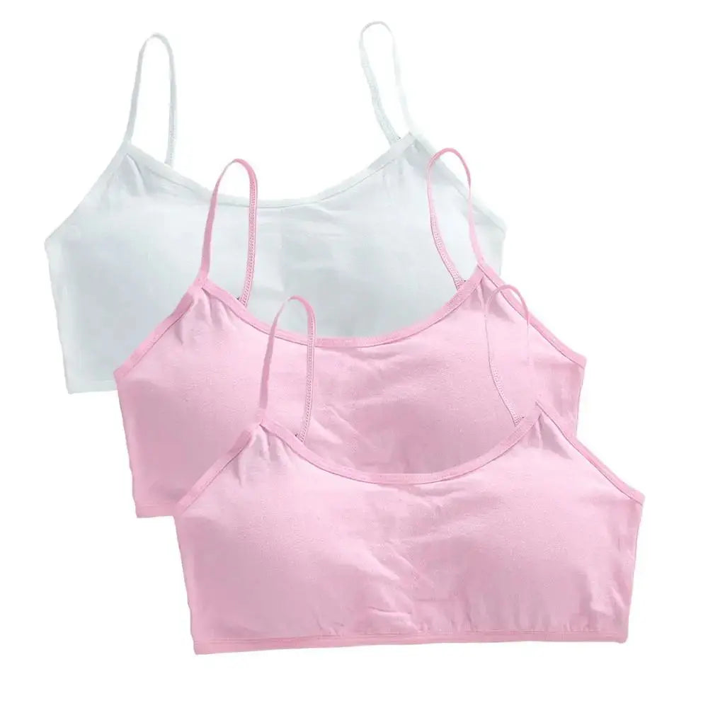 Girls Breathable Cotton Bras