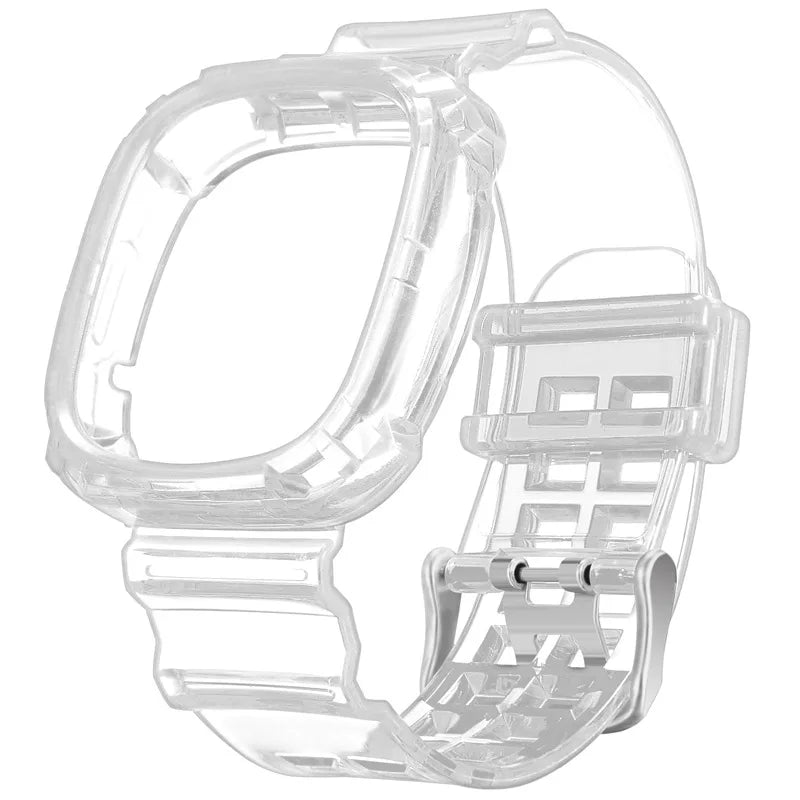 Fitbit Versa 4 & Versa 3 Clear Band with Built-In Case