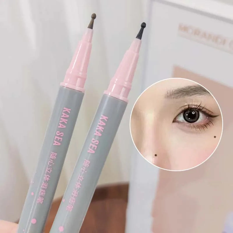 Realistic Natural Freckle Pen Fast Drying Waterproof Lifelike Round Head Freckle Spot Stamp Lasting Non-fading Dot Mole Make Up