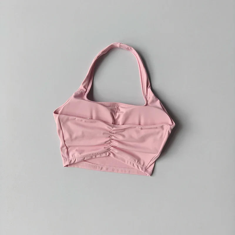 Dicha sin espalda: Sujetador deportivo sexy y crop top de yoga