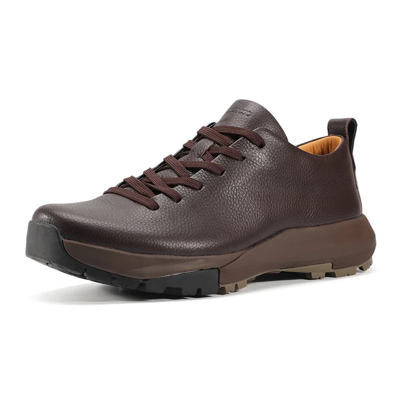 Men Sports Running Shoes Outdoor Walking Soft Casual Sneakers Fashion Designer Genuine Leather Sneaker Waterproof Shoes Men