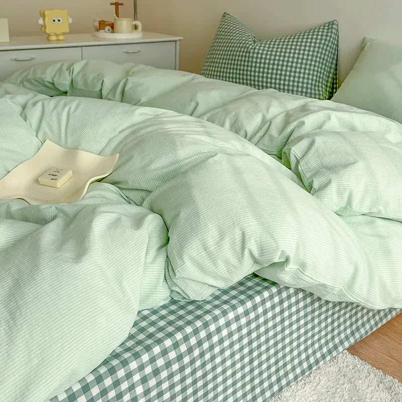 Bonito juego de cama de guinga