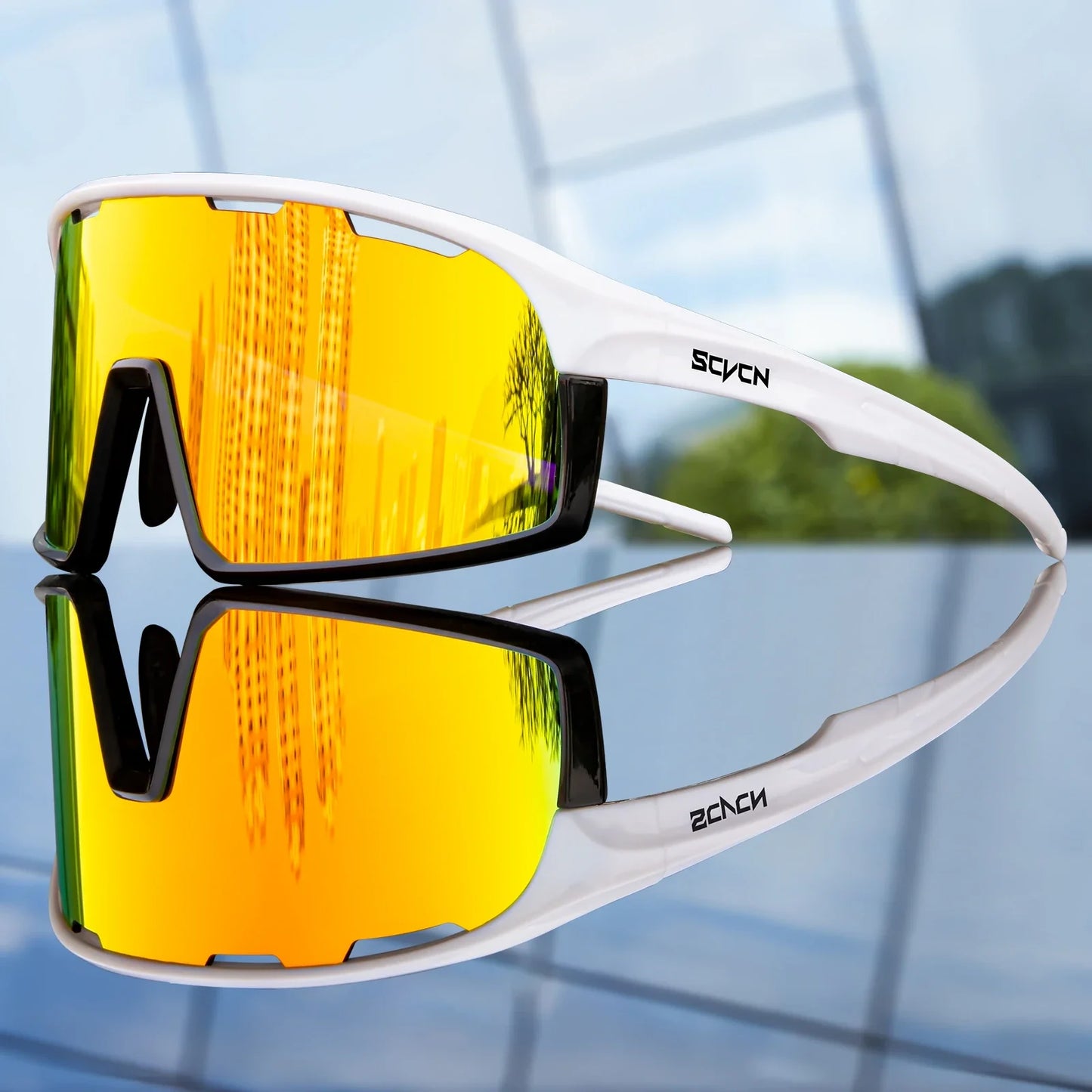 SCVCN Cycling Glasses MTB Road Bike Sunglasses UV400 Bicycle Glasses Protection Light Unisex Bike Sports Equipment